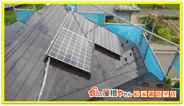 箕輪町フッ素塗装　上塗り